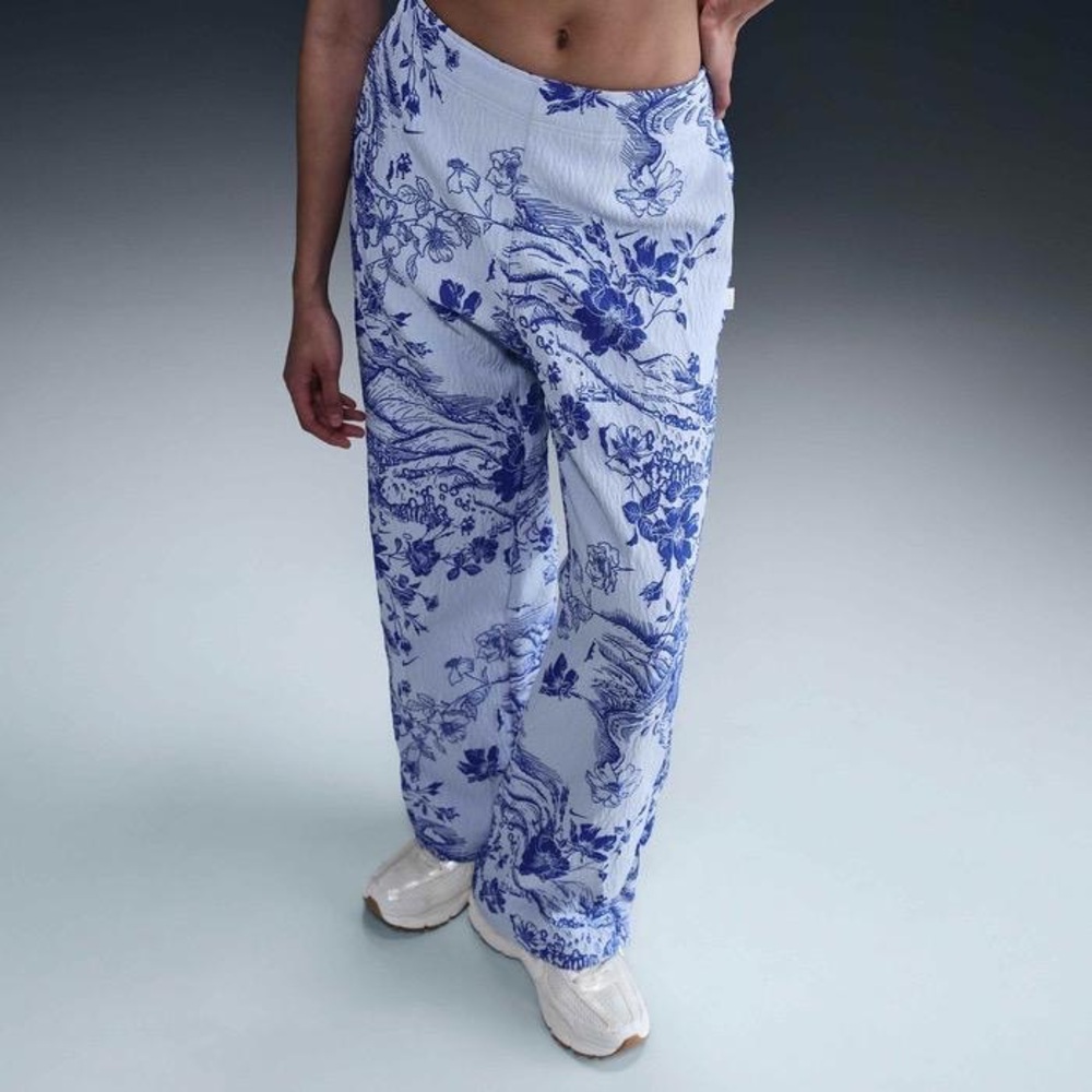 Nike vintage retro jacquard floral graphic loose fit pants - Picture 2 of 11